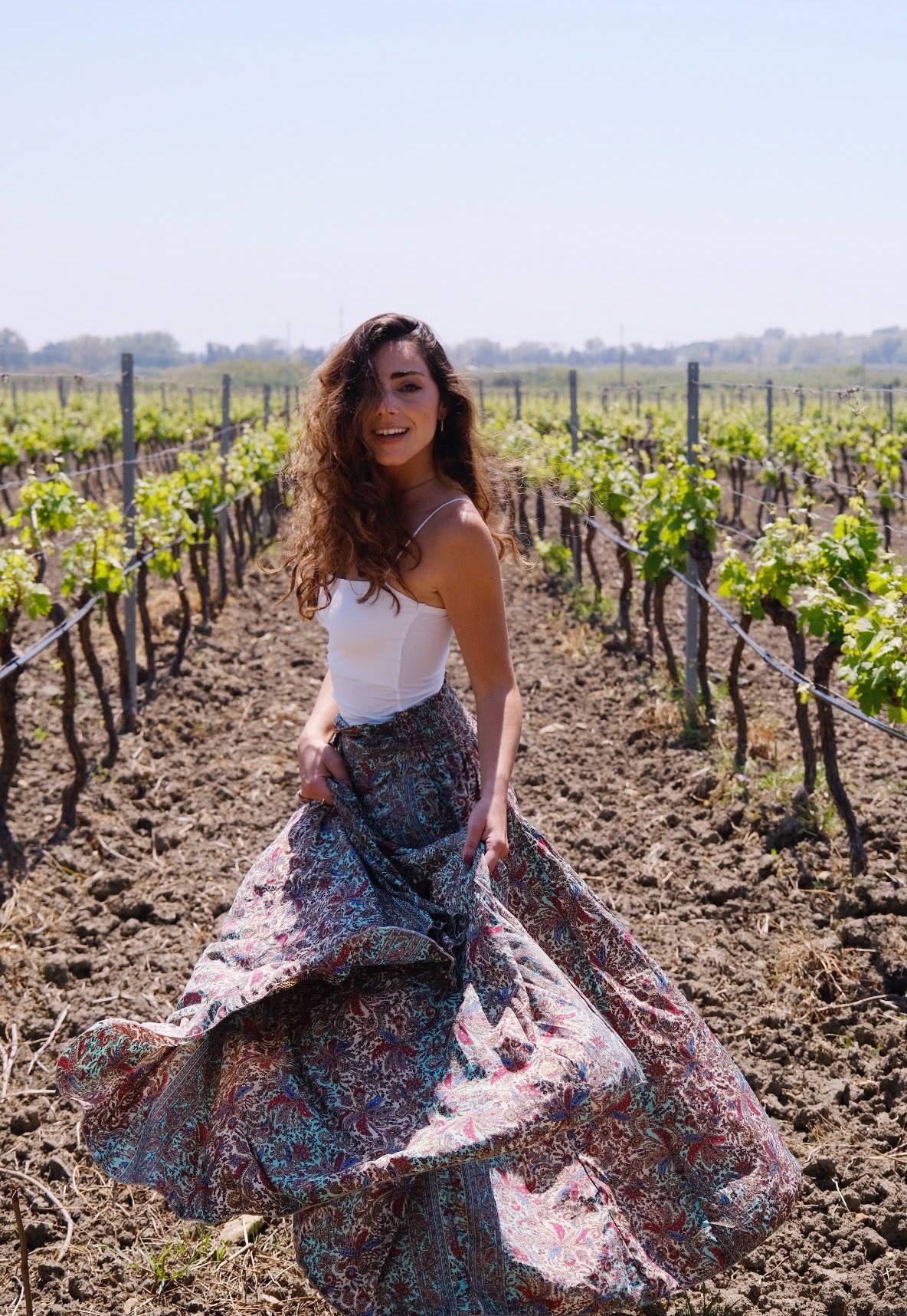 Mariella Alagna nella vigna